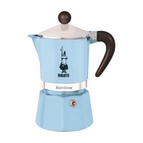 CAFETERA BIALETTI RAINBOW 1TZA AZUL CLARO